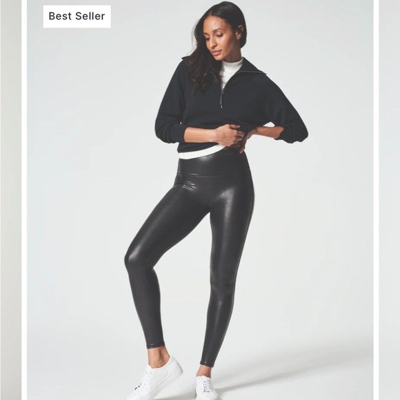 Faux Leather Spanx Leggings - Picture 1 of 4